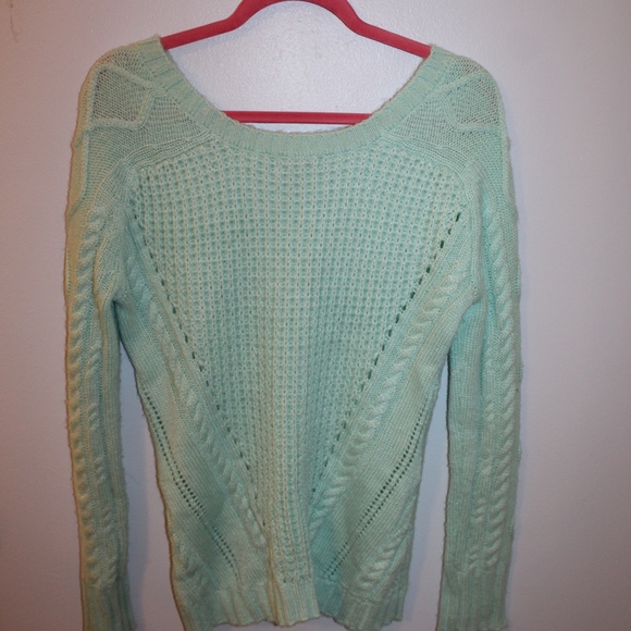 Mint Green Sweater - Picture 3 of 3